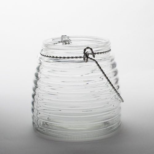 Eastland® pendurado na jarra de vidro com nervuras horizontal 4.6 com conjunto de alça de 12