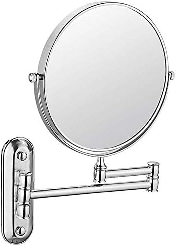 Lianxiao-espelho de maquiagem de montagem de parede aumentada de 6 polegadas com ampliação 3x + espelho giratório normais de dupla