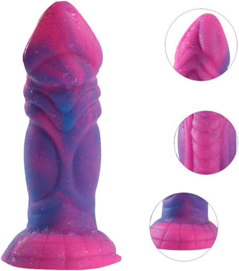 Dragão realista Dildo 2,3 polegadas Dildos gordos de silicone flexível Mulheres adultas brinquedos sexuais com sucção copo g vibrador