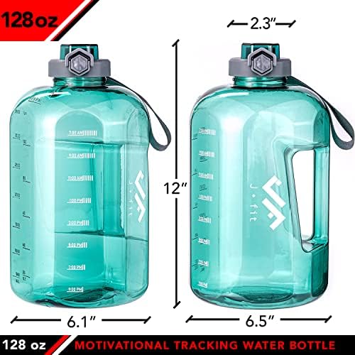 Jitre Plastic Water Bottle, 128 oz verde