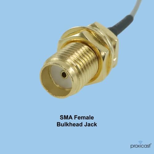 Proxicast de 8 polegadas U.FL para SMA Female Ultra-Baixa Perda de 1,37 mm de pigtail coaxial Cabo para 4G, LTE,