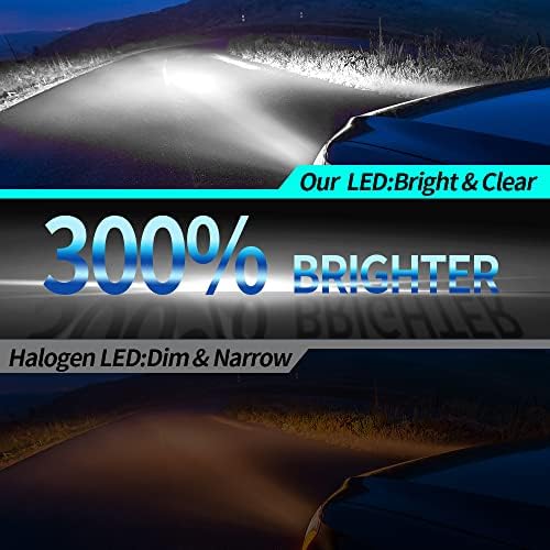 ZeBanert 880 LED FOG Light DRL Bulbos, 3600 lúmens extremamente brilhantes 890 899 892 893 884 886 Bulbos Substituição para carros, caminhões, 6000k Xenon White