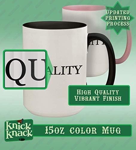 Presentes Knick Knack Got Viburnum? - Alça de cor cerâmica de 15 onças e xícara de caneca de café interna, preto