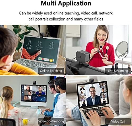 Zhuhw Webcam 1080p Câmera Web completa com webcam de microfone para PC Laptop Laptop Live Broadcast Mini Camera
