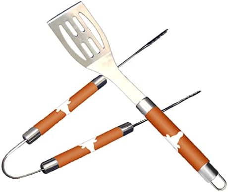 Northwest NCAA Texas Longhorns Unisisex-Adult de 2 peças Utensílio de churrasque