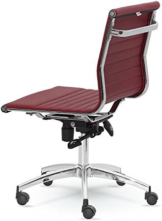 Winport Furniture Office & Home Desk Chair, Dark Red