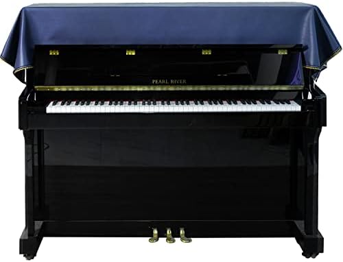 Capa de Mooson, capa universal de pó de piano, capa de piano elétrico de piano vertical, luxo leve, toque suave, brilhante, grosso, atualização com renda de dois lados, simples e bonita…