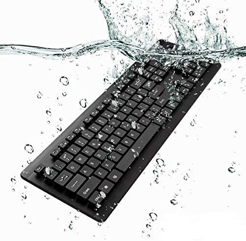Teclado de ondas de caixa compatível com Acer Aspire 3 - Teclado aquaproof USB, teclado USB de água à prova d'água lavável para