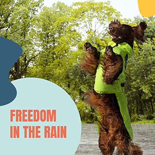Capa de chuva para cães dopopal - Capa de chuva reflexiva à prova d'água para pequenos cães médios e grandes - capa de chuva de cachorro com buraco de trela