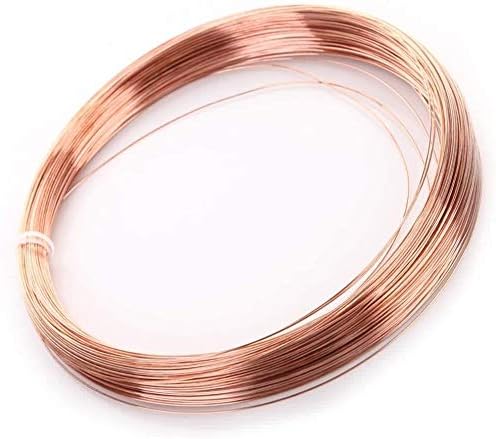 Rolo de linha sólida de fio de cobre Yuesfz para artesanato DIY Indústria de arame elétrico condutor, comprimento: