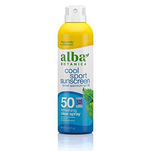 Alba Botanica Cool Sport Suncreen Spray, SPF 50, 6 oz