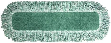 Rubbermaid Commercial FGQ42400GR00 Hygen Microfiber Hall-Dust Pad, seco, unilateral, 24 polegadas, verde