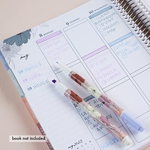 Erin Condren Variety Writing Tools Pack-12 pacote em marcadores de Bloom e marcadores de ponta dupla para escrever, codificação