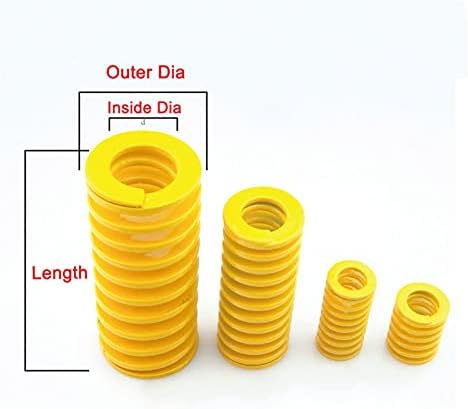 As molas de compressão são adequadas para a maioria dos reparos i 1pcs molde compressão de molde mola amarela amarelo carga