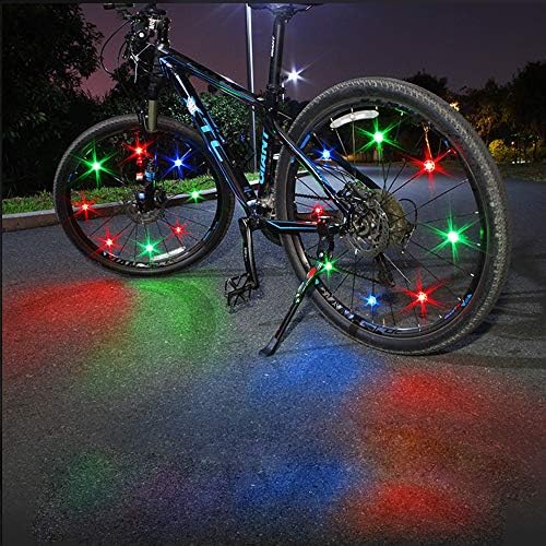 MapleSeeker Bike Wheel Lights Bike Spoke Lights com baterias incluídas, luzes de bicicleta à prova d'água para ciclismo seguro,