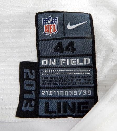 2013 San Francisco 49ers Kevin McDermott 47 Jogo emitiu White Jersey 44 DP34768 - Jerseys de jogo NFL não assinado
