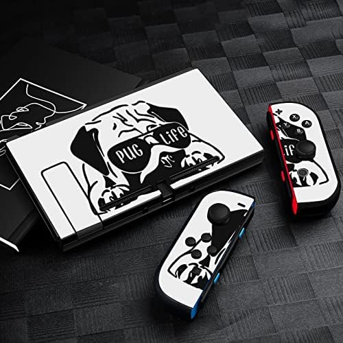 PUG Life Set Full Set Protetor Sticker Tampa para Nintendo Switch Console e Switch Lite Slim Skin
