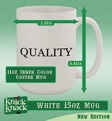 Presentes de Knick Knack phloretin - Caneca de café branca em cerâmica de 15 onças, branco