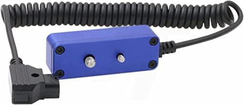 SZRMCC D-TAP Male a 3 Port P-Tap Hub Splitter Splitter Cabo enrolado de potência com orifícios de parafuso para ARRI RED CAMERAS