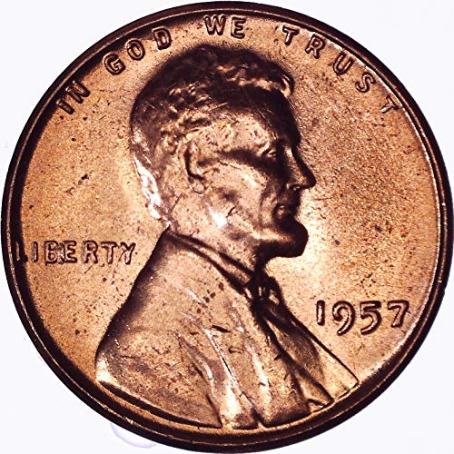 1957 Lincoln Wheat Cent 1c Brilliant Uncirculou