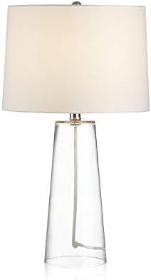 Sxnbh simples luminárias de mesa de vidro transparente para sala de estar quarto decoração em casa stand mesa luz