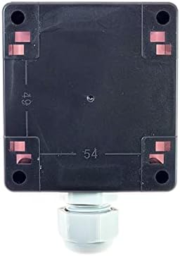 MAMZ Stop Push Button Push Butchet com caixa 22mm 1 não 1 NC 10A 660V Caixa à prova d'água Botão manual Anti-corrosi