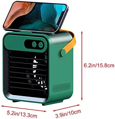 Ventilador de resfriamento por ar portátil, 3 velocidades Mini evaporativo de ar resfriador de ar evaporativo Mumificação,