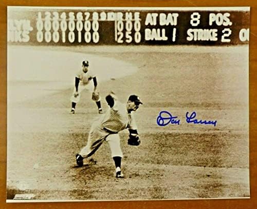 Don Larsen assinou o Yankee Game Perfect Game Baseball Photo 8x10 - Fotos autografadas da MLB