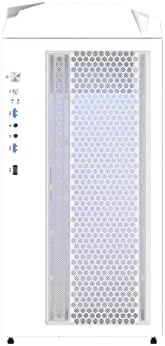 Gigabyte C301 Vidro Branco - Caixa de Jogos de PC de Torre Média Branca, Vidro Temperado, Tipo USB, 4x ARBG Os ventiladores incluídos