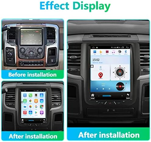 Android Car Rádio Estréreo para Dodge Ram 1500 2500 3500 2013-2018 Auto A/C 9,7 polegadas Tesla Touch Screen CARE