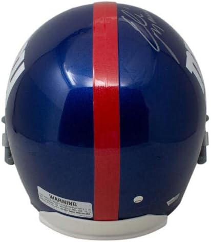 Eli Manning assinou os fanáticos por capacete de réplica em tamanho real do New York - capacetes - capacetes autografados