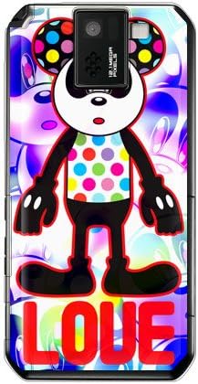 Segundo código de pele; c Love Panda Amethyst / for Aquos Phone SV SH-10D / Docomo DSH10D-PCCL-277-Y411