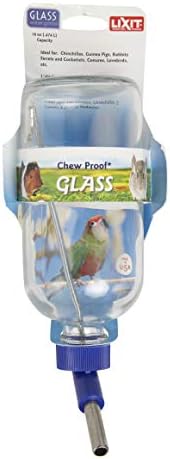 Garrafas de água de vidro lixit para coelhos, furões, pequenos pássaros, porquinhos -da -índia, ratos, hamsters e outros animais