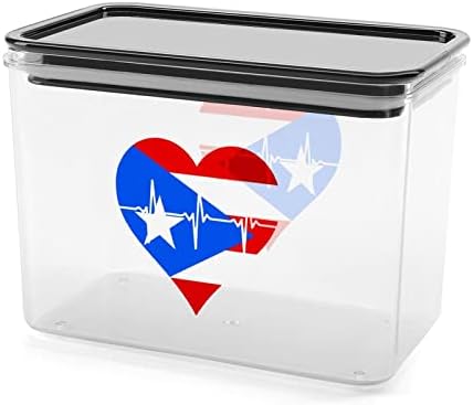 Love Porto Rico BEARGELA CAIXA DE PLÁSTICA CAIXA DE ALIMENTOS DE ALIMENTOS COMBELAS COM CHIDS BULHO DE ARRAZ JARELADO PARA Organização da cozinha