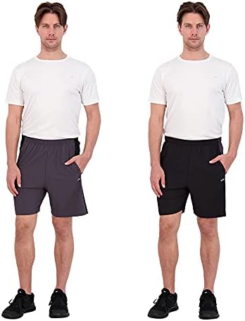 Shorts atléticos da Unipro Mens com bolsos 2 paco