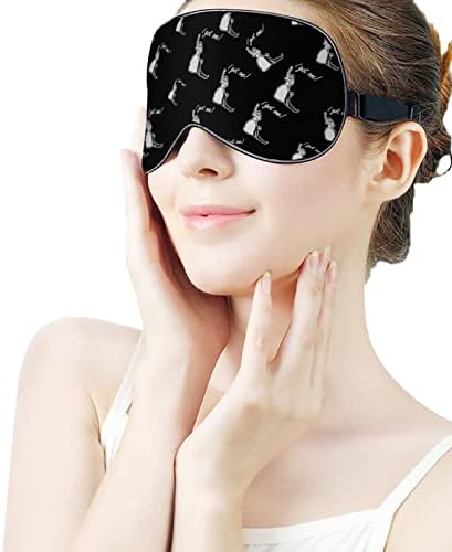Recebi um presente para a noiva, máscara de cegão, capa de sombra de olho fofo com alça ajustável para homens homens à noite