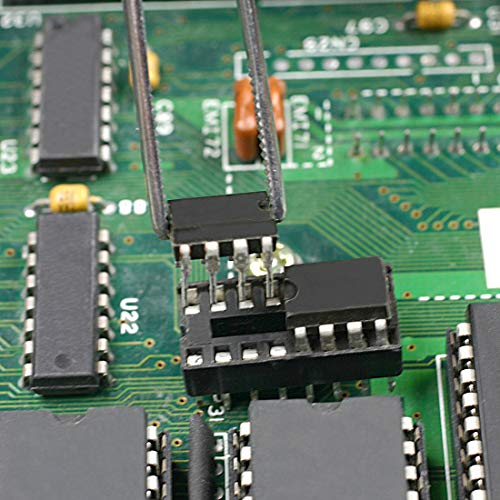 UXCELL 20PCS DIP IC Adaptador de soquete de chip 2,54 mm 7.6mm Pitch de linha 2 linha 14 pinos planos solda