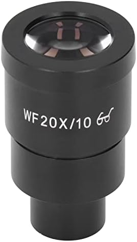 Acessório de lentes de microscópio PWShymi, microscópios Eyepiece Wf20x Campo amplo de vidro óptico Bom Índice de Alumínio