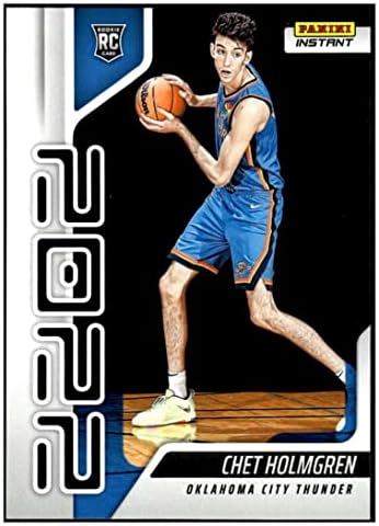 Chet Holmgren RC 2022-23 Panini Instant One /7672 Thunder Rookie NM+ -MT+ NBA Basquete