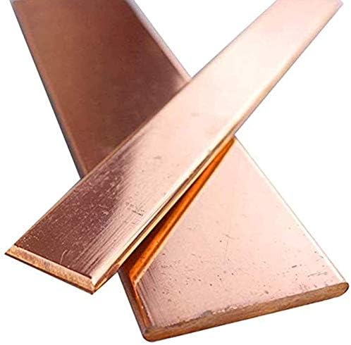 Folha de cobre pura YUSFZ 1pcs 100mm/3,9 polegadas T2 Cu Metal Painel de barra plana de barra Diy Crafts espessura de