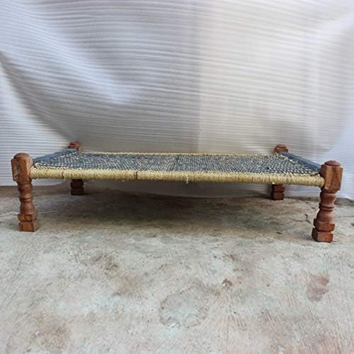 Doxey Indian Manjhi Tecida Corda Natural Charpai Daybed