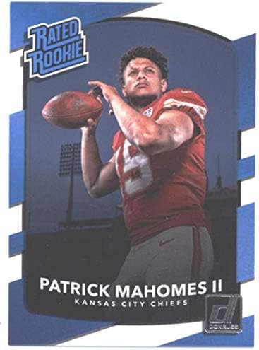 2017 Donruss 327 Patrick Mahomes II Kansas City Chiefs classificou o cartão de futebol novato