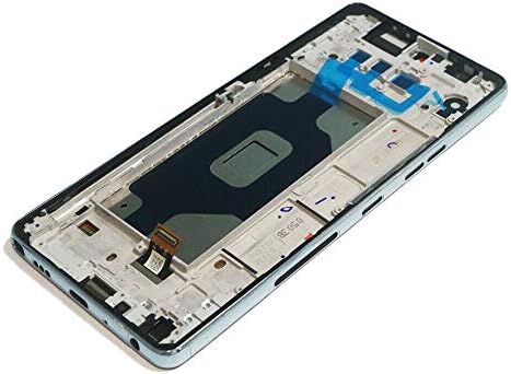 Para LG Stylo 6 Q730 LMQ730 LMQ730AM Q730QM0 Q730VMW Q730QM5 Q730QM6 Q730QM7 Q730AM4 Q730MM MM Q730TMW Q730TM3 6.8 LCD Digitalizador de tela de toque com armação Azul Substituição