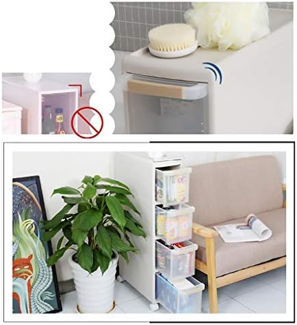 Caixa de armazenamento de racks de lizi, pode mover a gaveta do tipo Gaveta plástica de uma camada de cozinha largura do banheiro de 18 cm Gap Locker