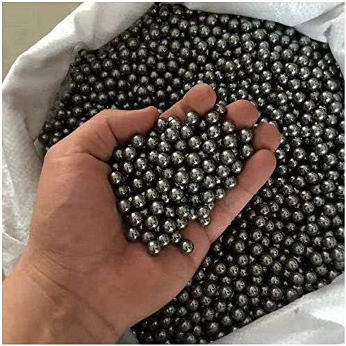 Bola de aço de aço de aço Haoktsb, bola de aço, bola de aço de carbono, bola de aço para adultos, pacote de 500g.-7,5 mm rolamentos de bola de aço