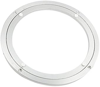 WEIPING - D Mecanismo de rolamento durável Alumínio de alumínio redondo placa giratória da mesa giratória redonda Placa giratória 5.5/8/10/2014/14/16 polegadas para giro de mesa - Código de estatísticas do produto de 8 polegadas de prata, 8 polegadas -420 (