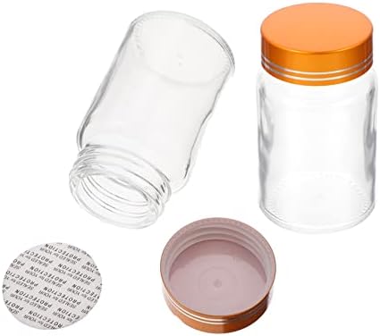 Garrafas de vidro da caixa de comprimidos portáteis: 10pcs Small Travel Pill Organizer Distribuidor de comprimidos à prova d'água para bolso de bolso Diário da pílula 75ml