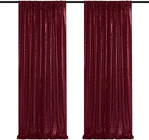 Caso -lantejoulas de lantejoulas cor de lantejoulas 2ftx8ft glitter cenário cortinas