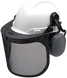 Kit florestal de segurança pyamex com segurança 10 com hard -chapéu de estilo Ridgeline Cap, fachely, stefes da orelha