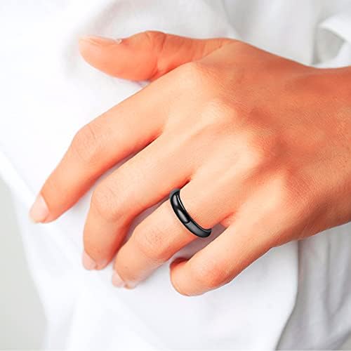 Anel magnético de hematita para homens homens Black Hematite Pedra Raiz Chakra absorve presentes de jóias de anel de